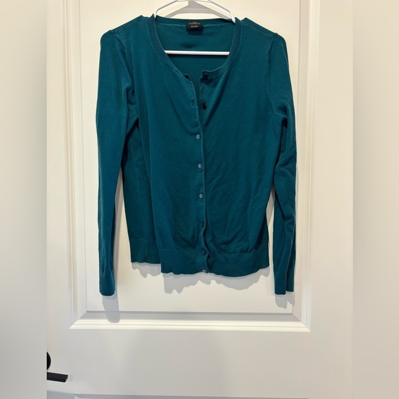 Talbots Tops - Talbots Prima Cotton Sweater Green Blue medium